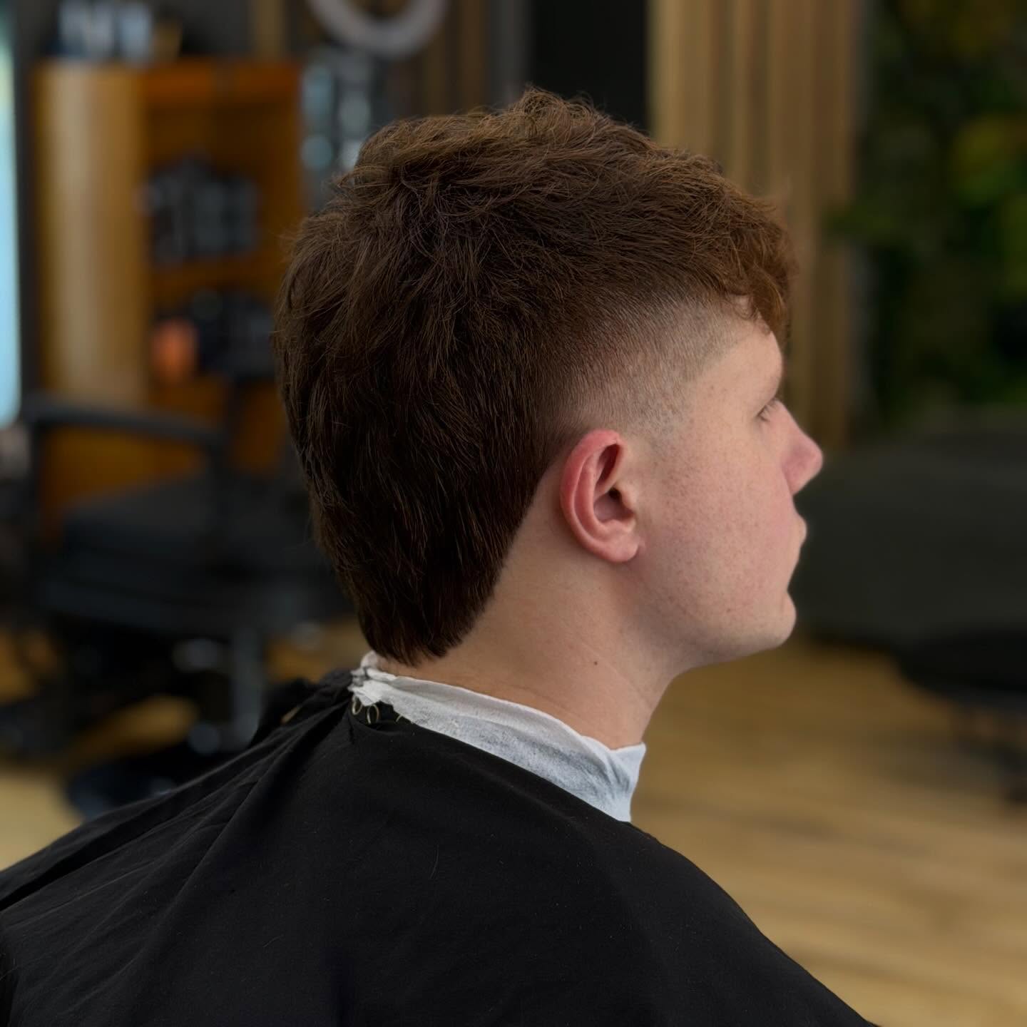 Textured longer cut with faded sides