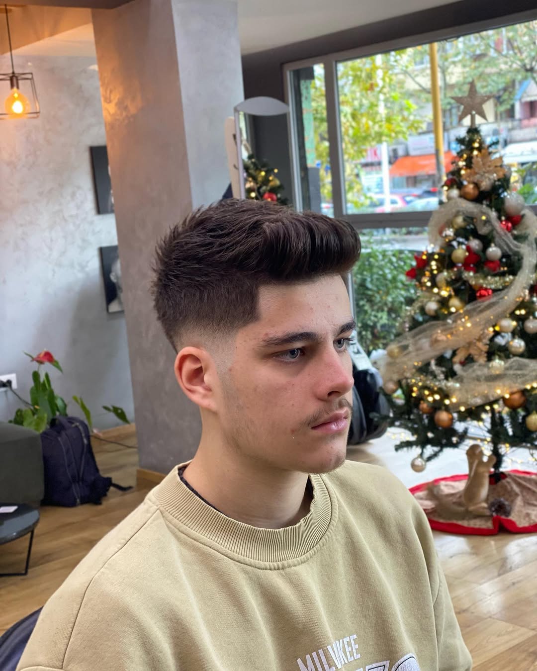 Modern fade, front portrait